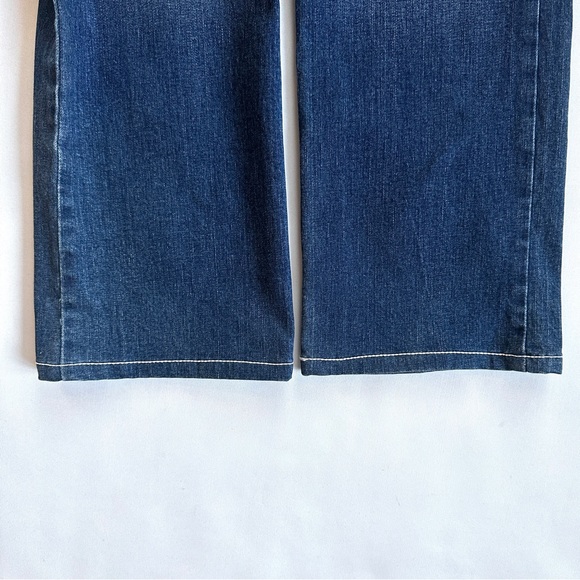 LAWMAN VTG 90s Y2K HIGH WAIST BARE-BACK COLUMN STRAIGHT LEG JEANS Sz. 7/8x30” - Picture 10 of 11